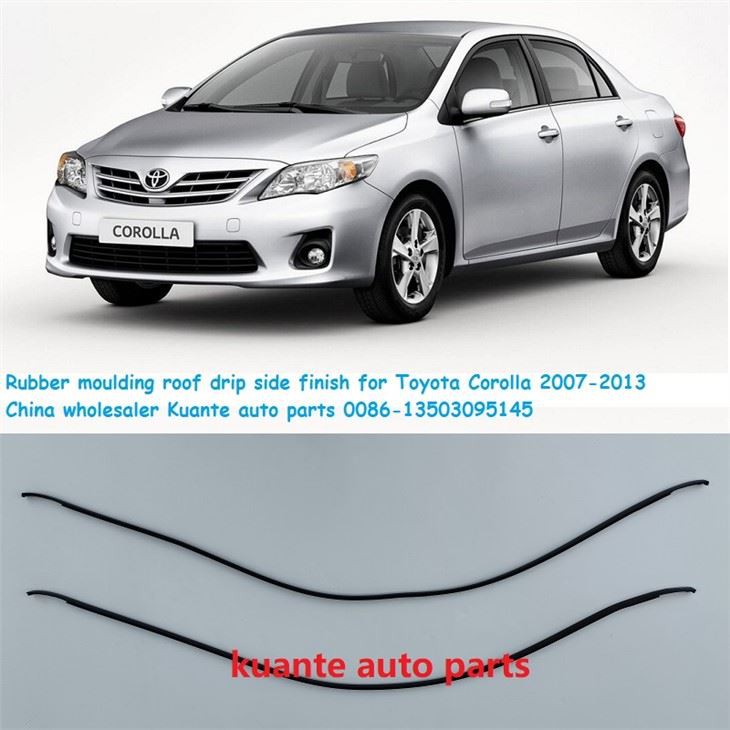 Moulure de toit de voiture avec finition anti-goutte pour Toyota Corolla 2008