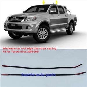 Bandes de garniture de bord de toit de voiture, joint d'étanchéité en caoutchouc pour Toyota Hilux Vigo